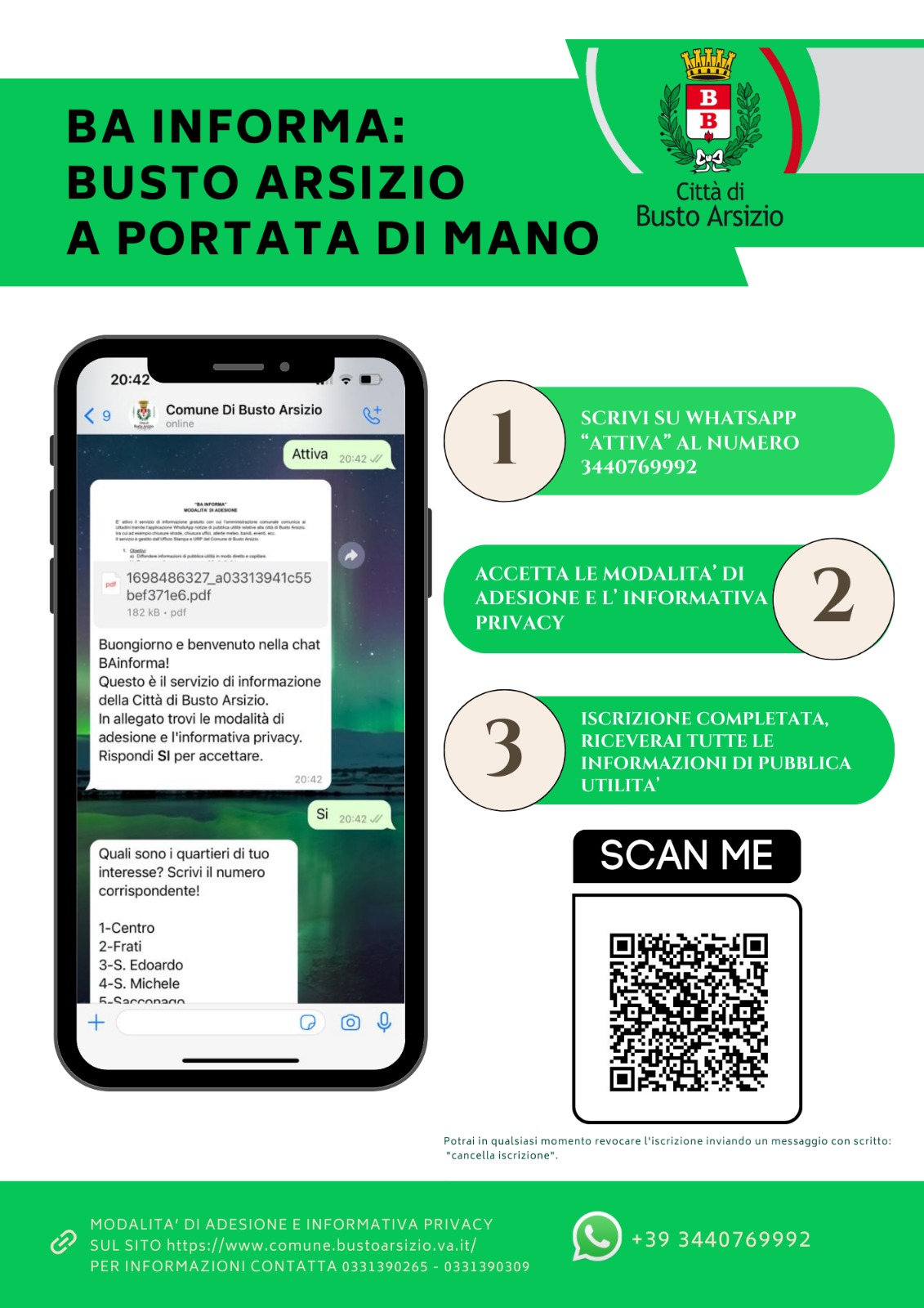 avvio whatsapp
